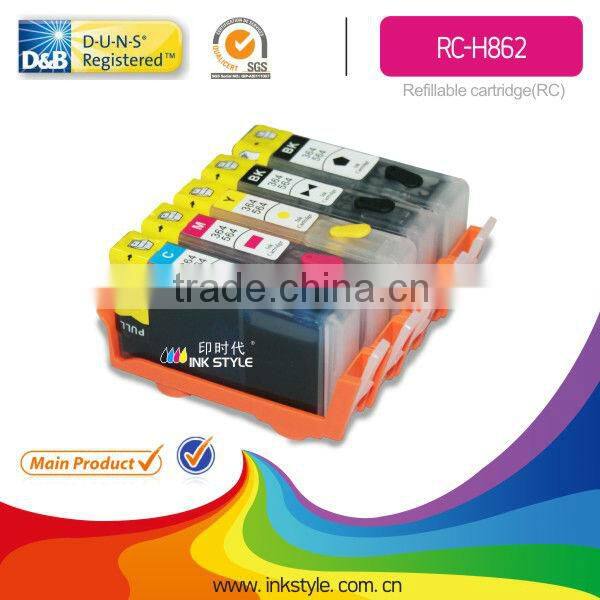 HOT!!Inkstyle refillable ink cartridge for hp 862 high quality