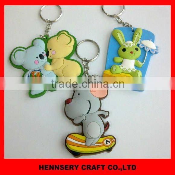 3D soft pvc silicone keychain