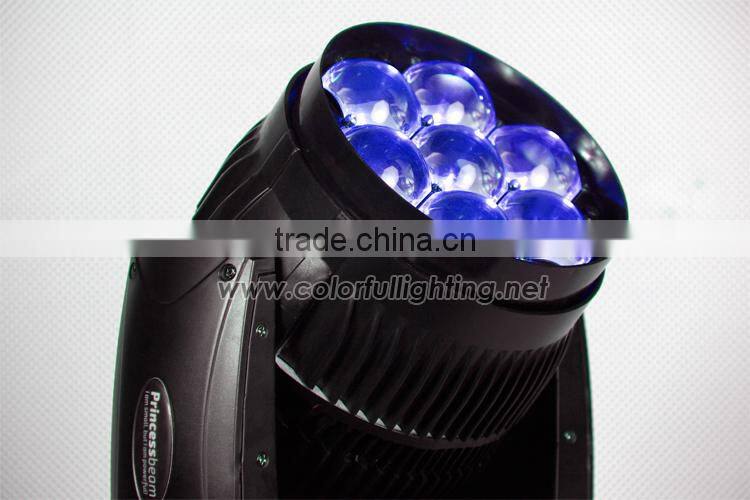 7pcsx12.8W RGBW 4in1 DJ LED Moving Head Light