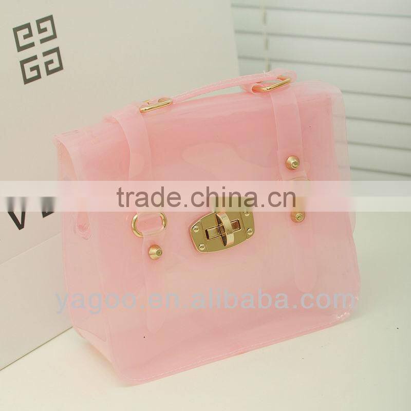 fashion cross body crystal clear bag for young ladies