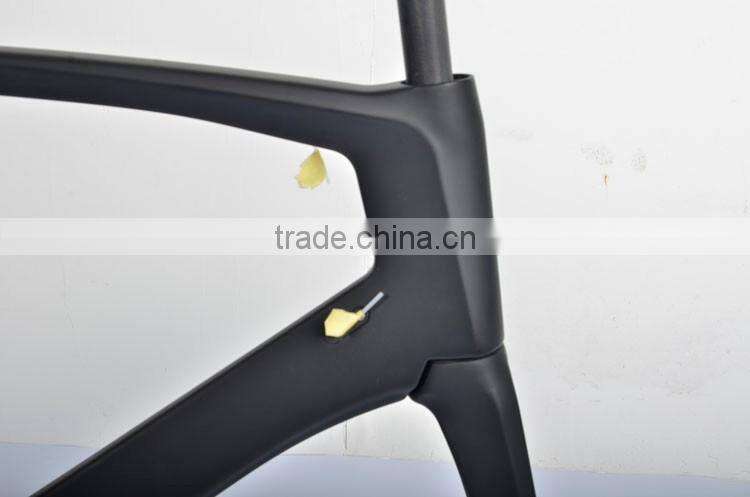 Matt finish UD weave carbon fiber TT road bike frame