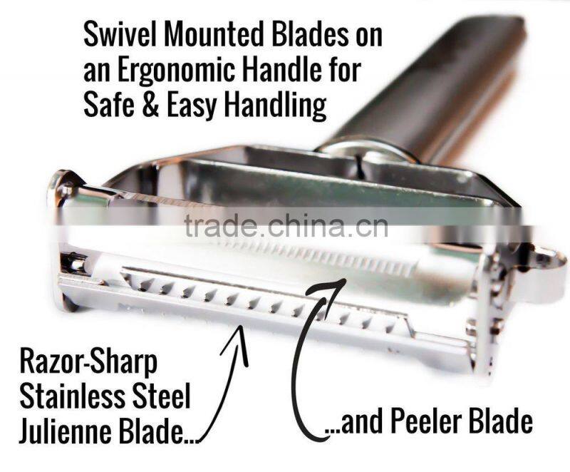 Ultra Sharp Stainless Steel Julienne Peeler Vegetable Slicer Julienne slicer Kitchen Tool Kitchen Gadget