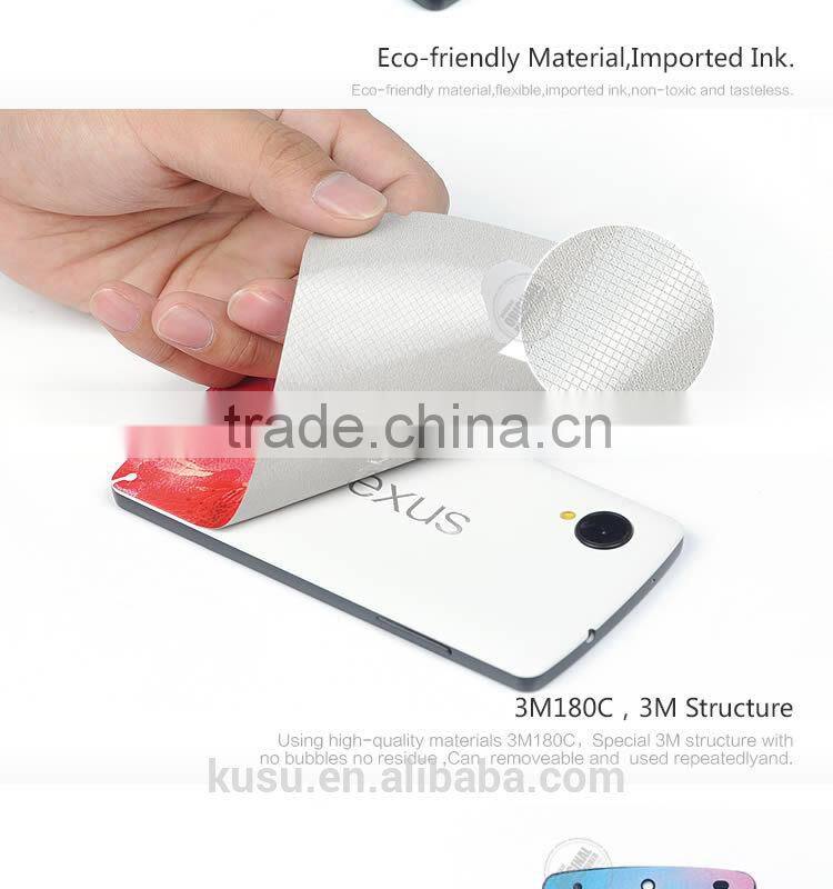Hot sale vinyl skin 3m cell phone skins for google5