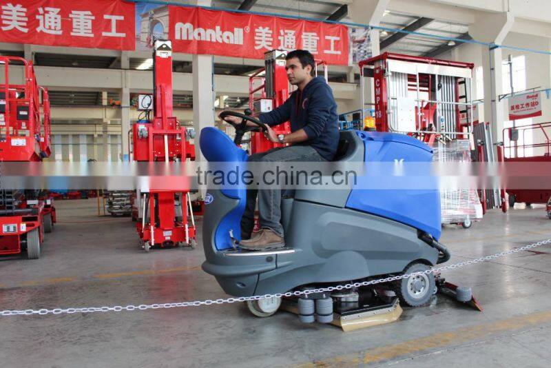 Battery Type Ride On Auto Floor Scrubber Dryer with cheap price