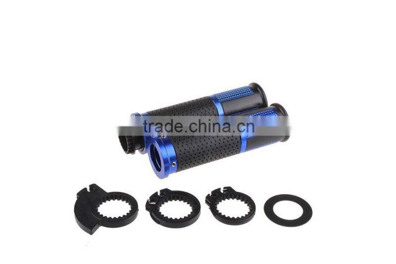 Soto Racing - 7/8'' 22mm Universal Motorcycle cnc Handle bar / Handlebar Grips leather and aluminum Material