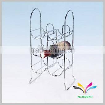 Kitchen accessory modern design metal wire red wine rack