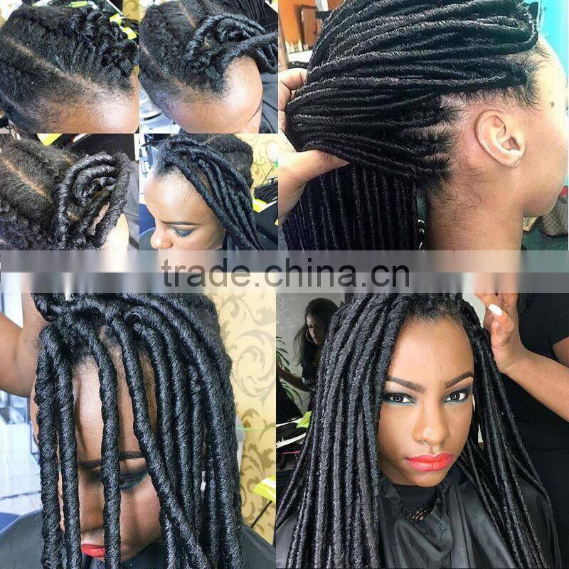 2016 new products fauxlocs 18inch synthetic hair soft crochet twist braid 2x havana mambo fauxlocs braid