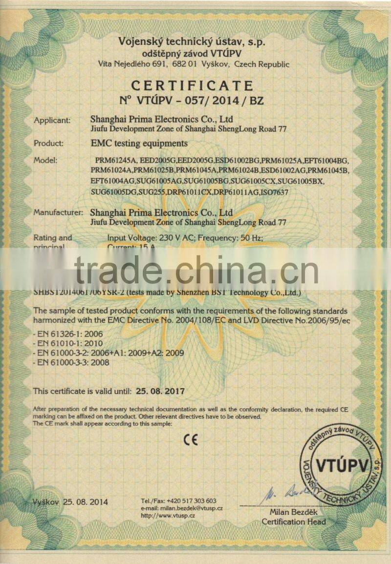 Factory direct 6KV Surge generator meet the IEC61000-4-5 ,IEC61000-4-2,IEC61000-4-4,Standards