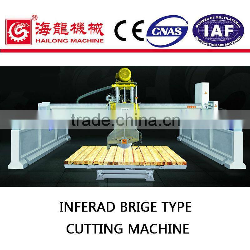 Infrared bridge granite/marble/stone saw slab edge cutter
