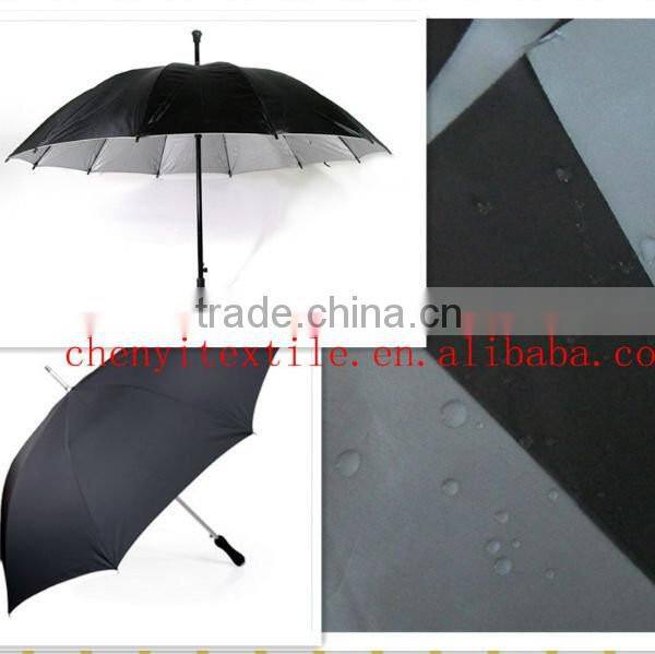 China manufacturer 100 Polyester silver black taffeta