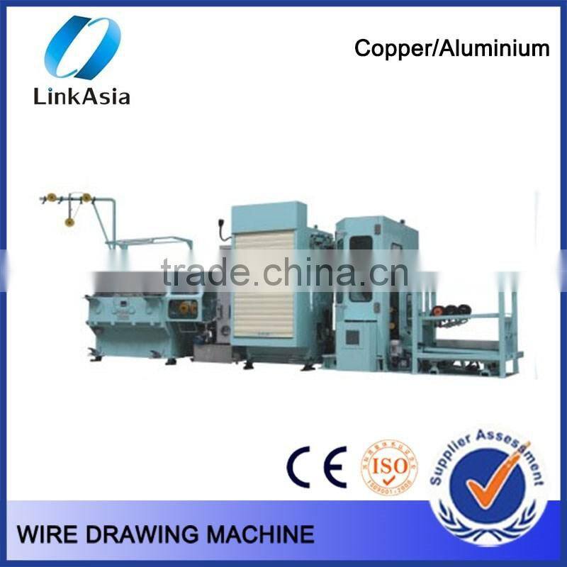 Dual inverter water tank wire drawing machine