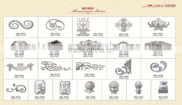 Aluminium fittings for doors