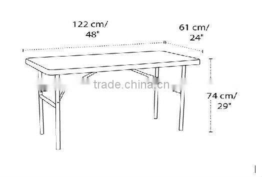 4-foot plastic folding table