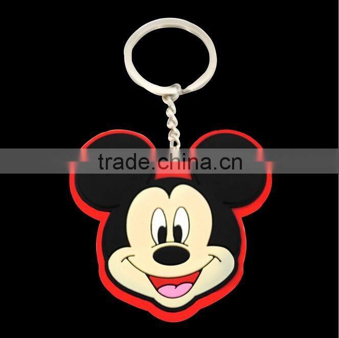 new hot sale fashion custom pvc keychain with factory price