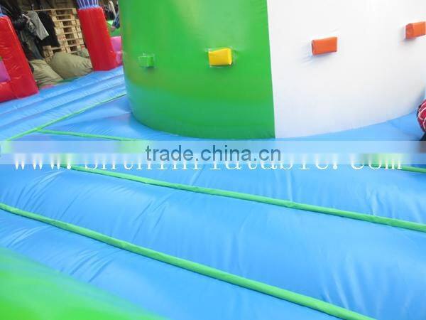2014 New design commercial kids inflatable climbing wall