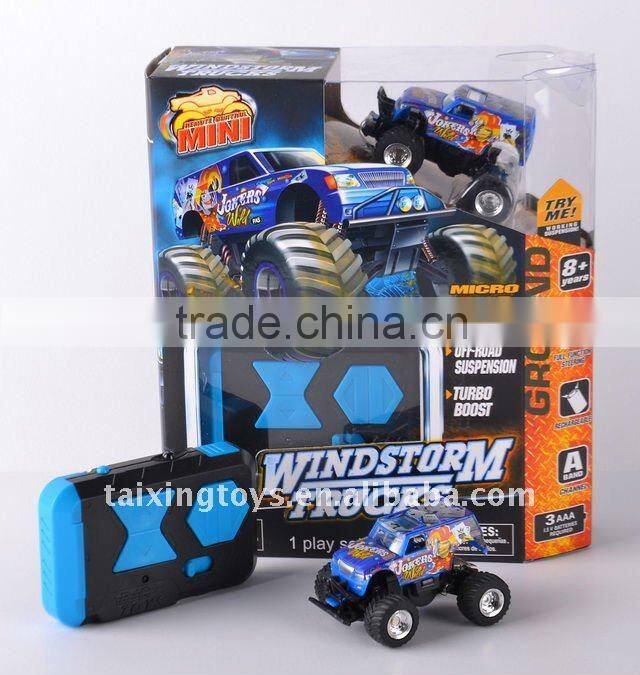 funny red mini 5CH rc car with light