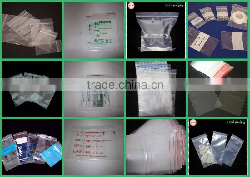 plastic packing zip bag poly material