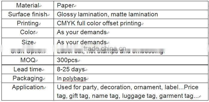 Fancy custom hang tag for Christmas's day