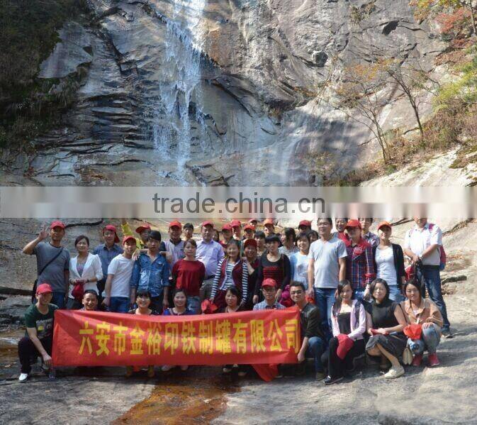 Round shaped Fruit plate tin can