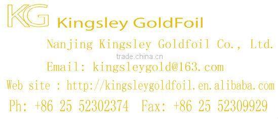 22k Genuine gold leaf 130g loose booklet 8cm*8cm 25leaves/booklet