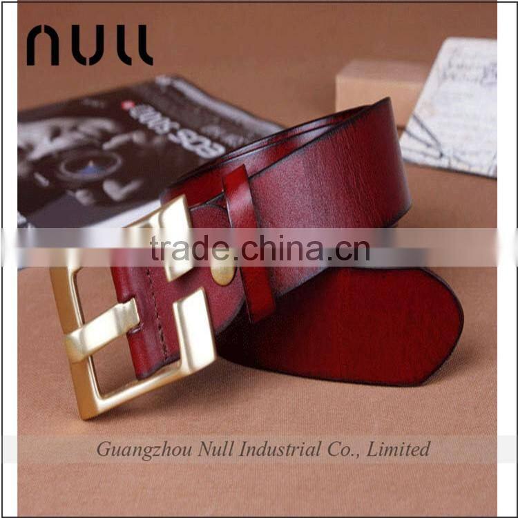 top brand generous metal buckle mens belt leather strip for designer belt