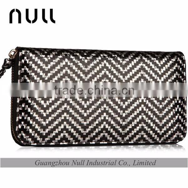 Luxury zippered laides clutches real leather import cell phone cute wallet