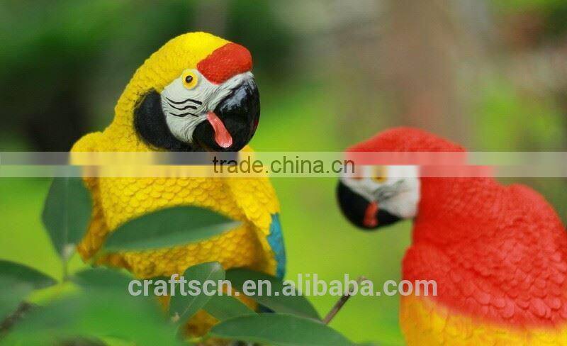 Small decoration resin bird of parrot