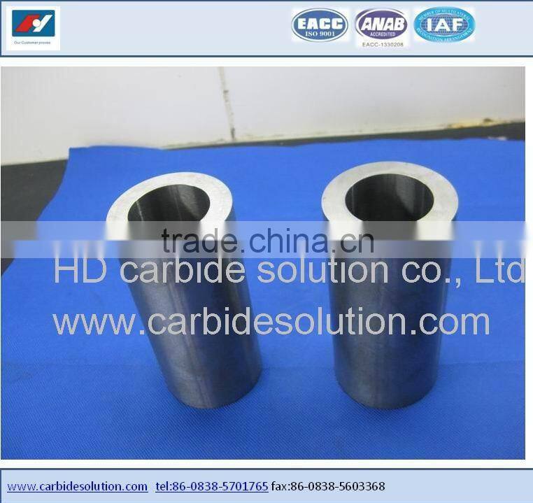 Tungsten carbide sleeves and bushing