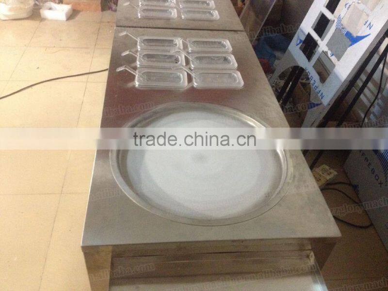 GL-F600 CE approved commercial fried ice cream roll machine