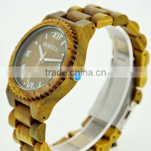 trendy cheap factory direct attractive multicolor waterproof wooden watch(WJ-3920)