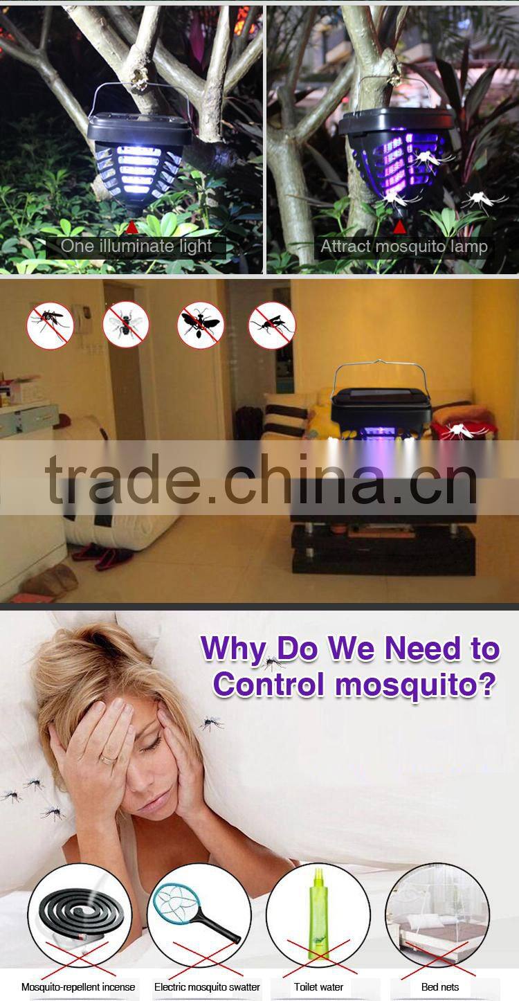Outdoor Portable Electronic solar mosquito trap lamp AN-C888