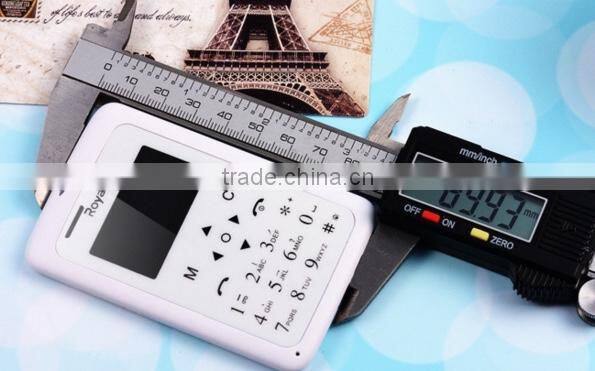 12-Card Small Student Mobile Phone Ultra Thin 4.8mm Clear Screen Mp3 Player Small Phone