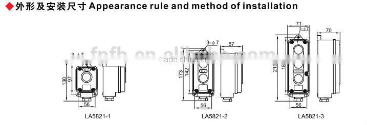 LA5821-Professional Explosion proof ABS control button