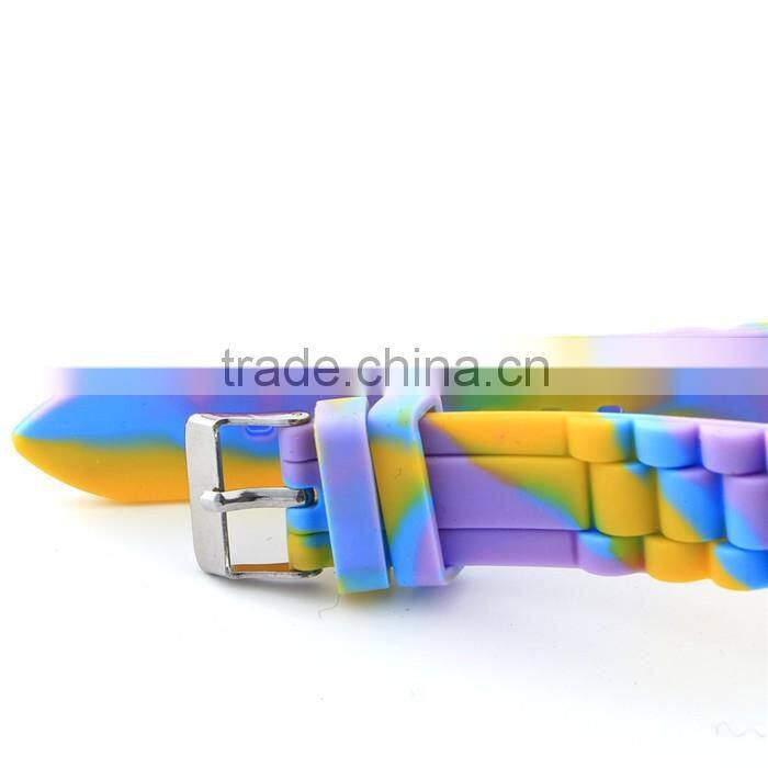 Wholesale watches 2016 camouflage zebra silicone watches rubber watch custom