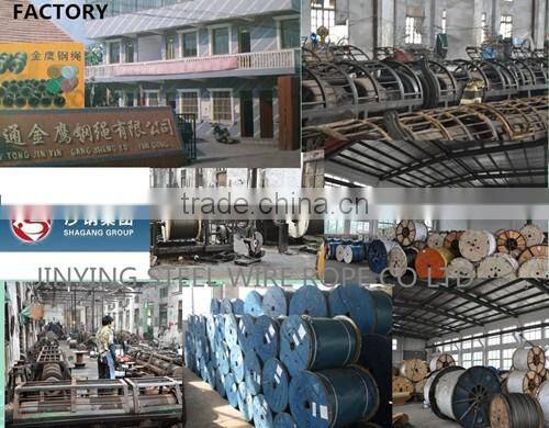 Plastic reel steel wire rope 6x7