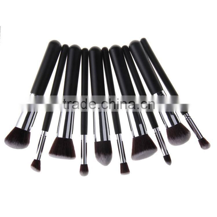 Professional Make Up Brushes 10 PCS Makeup Brushes Classic Matte Black Makeup Brush Set Beauty Makeup Tools & Accessories