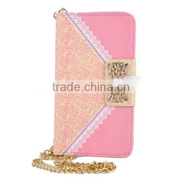 pu leather case for samsung galaxy s6 edge,lady cute wallet bag for phone