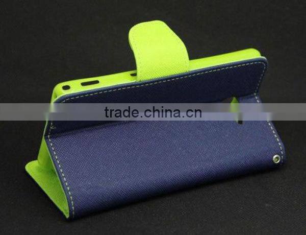 PU leather cover for Sony Xperia,stand TPU case for Sony Xperia