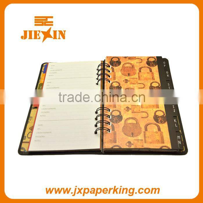 magic clolor spiral notebooks with plastic cover for office supplies