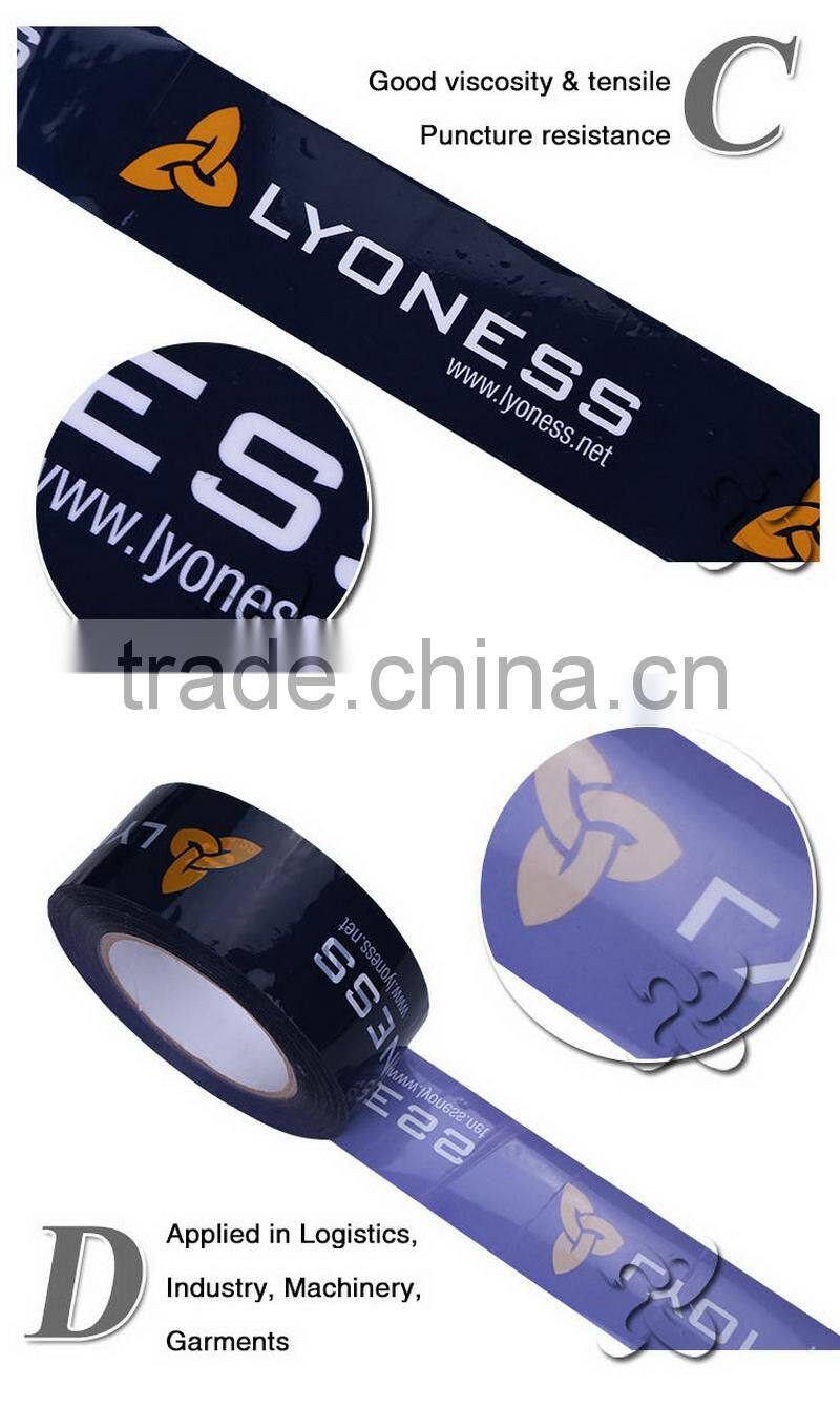 13 years factory high quality branded custom With Printed logo packing tape