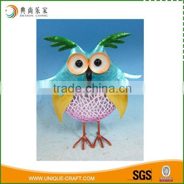 Colorful Modern Europe Style Metal Owl Home Decoration