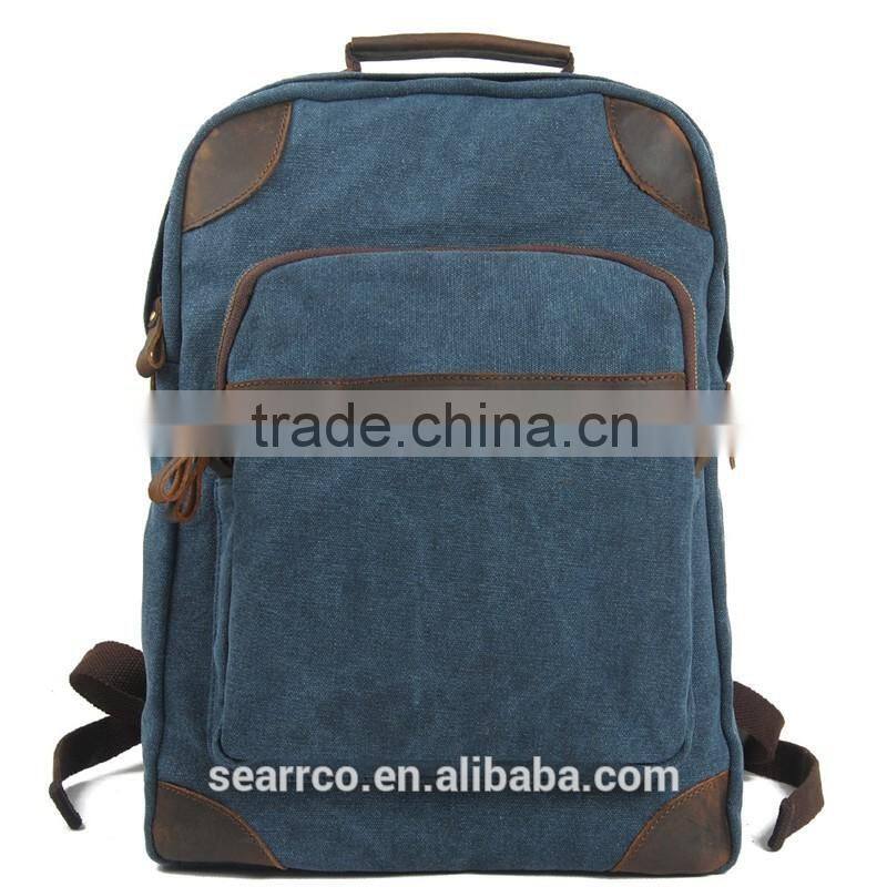 China wholesale RS-104-1 canvas student backpack school bag high school bag