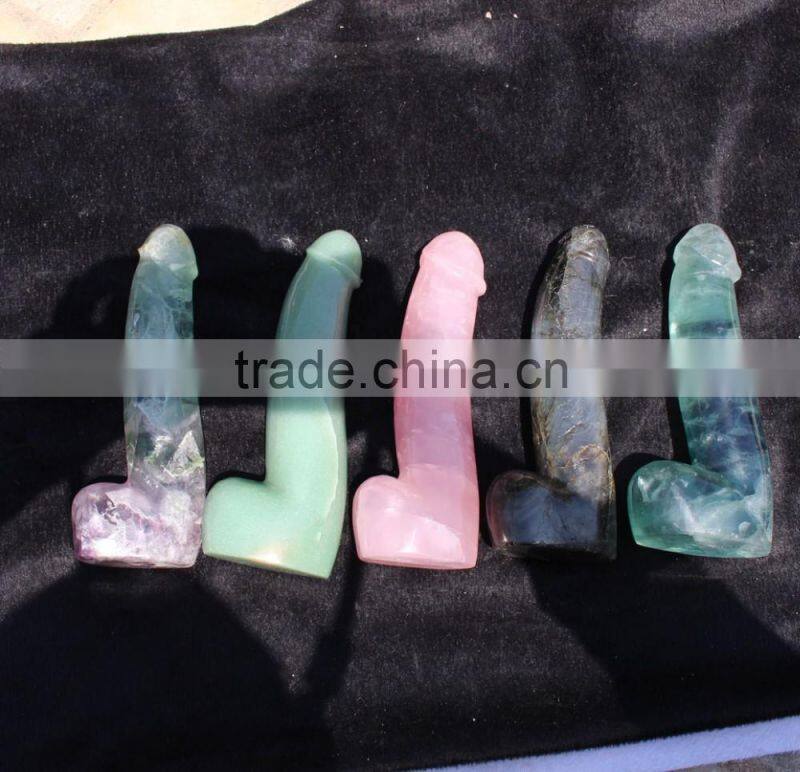 customized many kinds of gemstone crystal sex toys