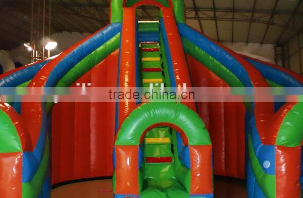 cheap commercial giant inflatable adult slide, inflatable jumping slide for sale