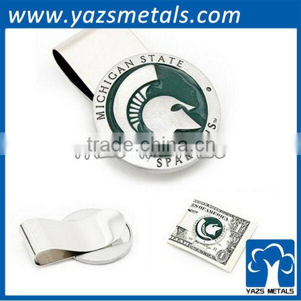 silver plating steel blank money clip