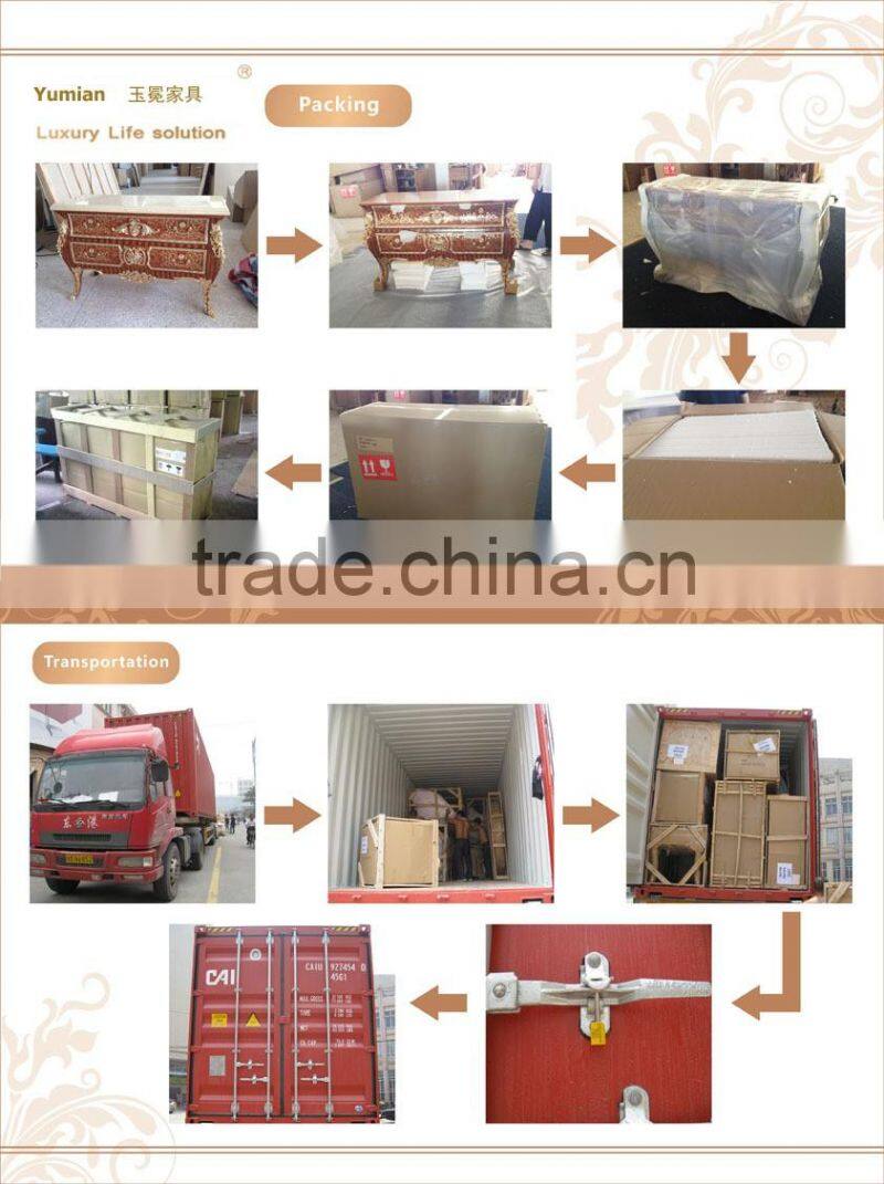 solid wood New Classical furniture used Bedroom set Double Bed Bedside table Wardrobe Dressing table Bench Royal Chair Commode