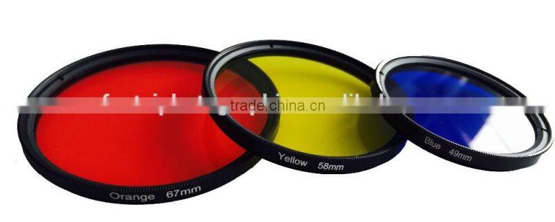 High-Precision Universal Aluminium Colorful Camera Filter For Video DSLR