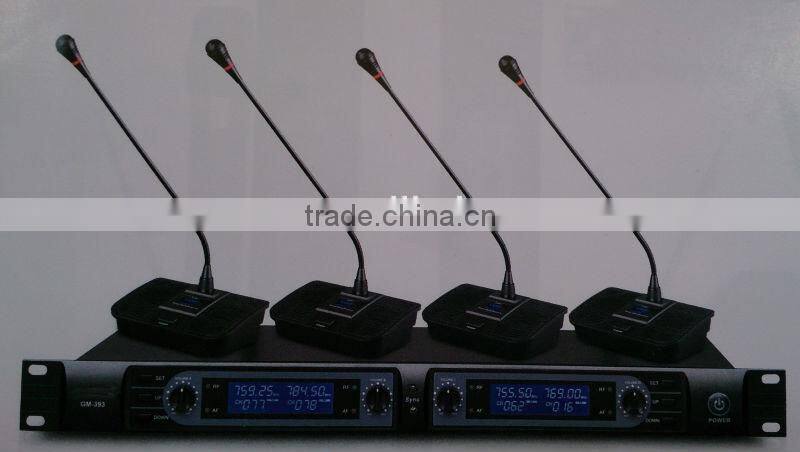 Professional Karaoke UHF Wireless Microphone/UHF teaching wireless microphone/Desktop UHF wireless conference microphone