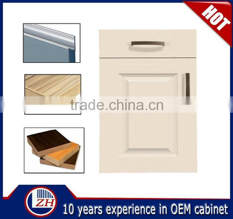 Wholesale beautiful round corner pvc kitchen cabinet door price