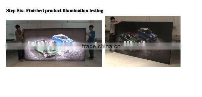 Double sided led backlit highway unipole